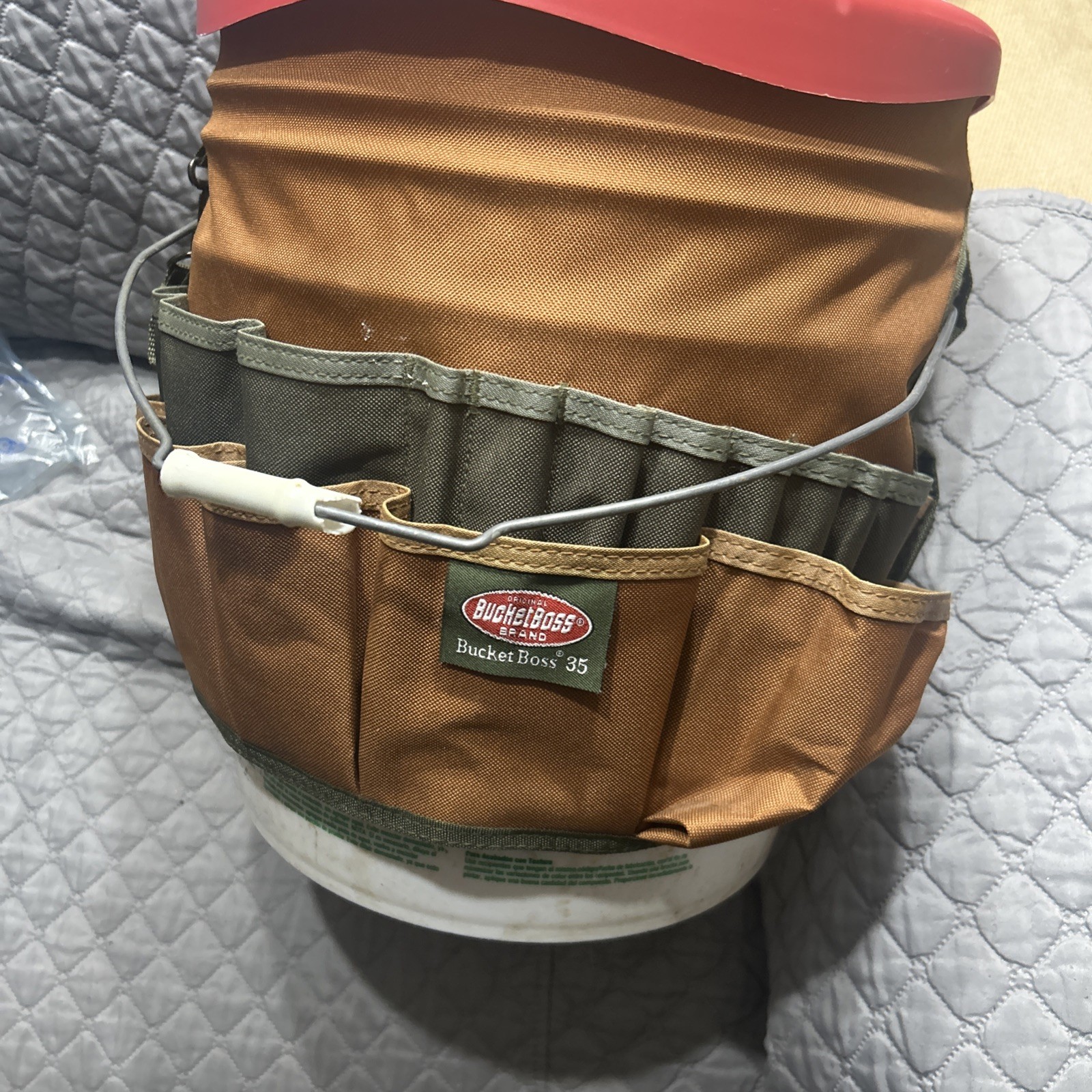 Americas Choice Work Apron,leather And Bucket Seat Pro ,tool Organizer,read