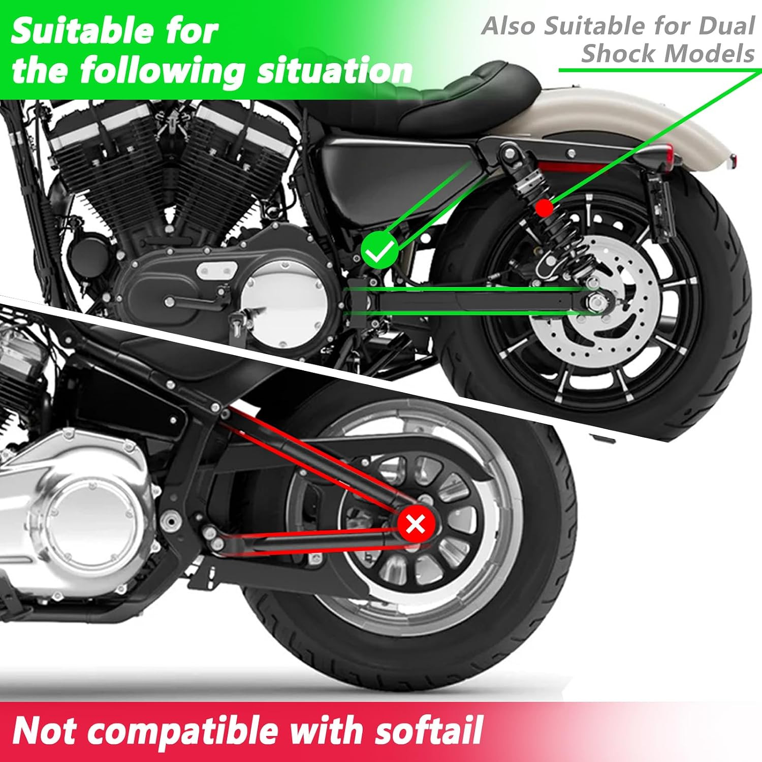 Motorcycle Swingarm Bag with Black Synthetic Leather, Swing Arm Bag Motorcycle S