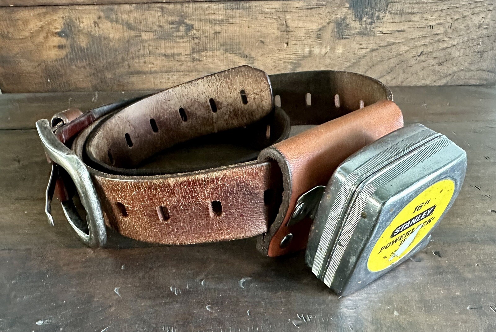 Leather Tape Measure Holder Low Profile