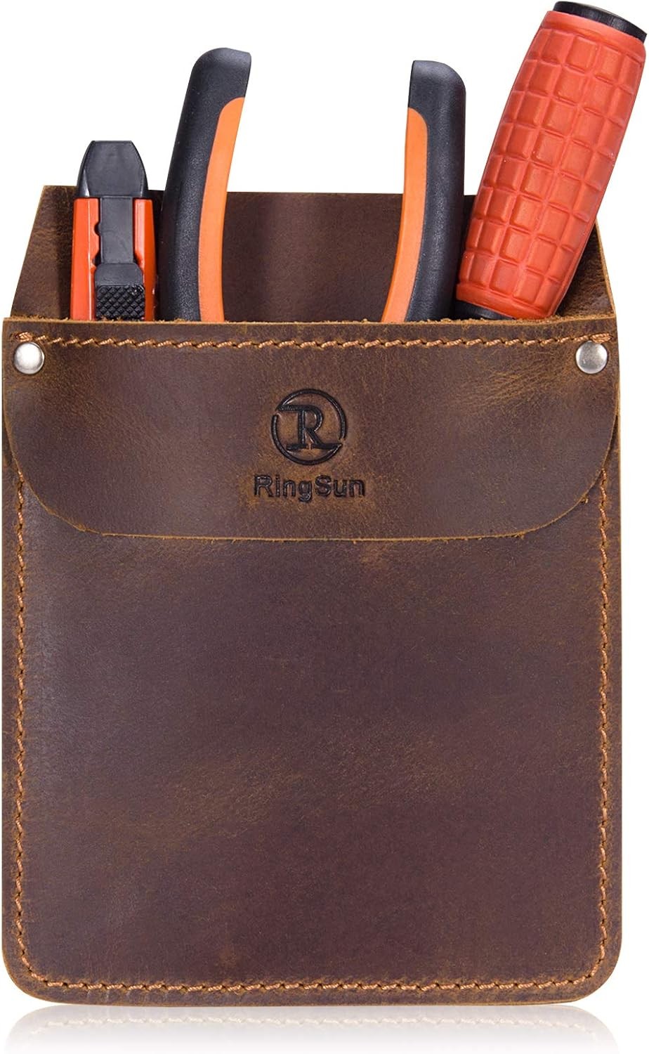 Genuine Leather Pocket Protector for Men, Durable Pocket Tool Pouch, Jeans Sh…