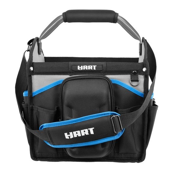 HART 12″ Tool Tote with Rotating Handle Heavy Duty Tool Storage Bag