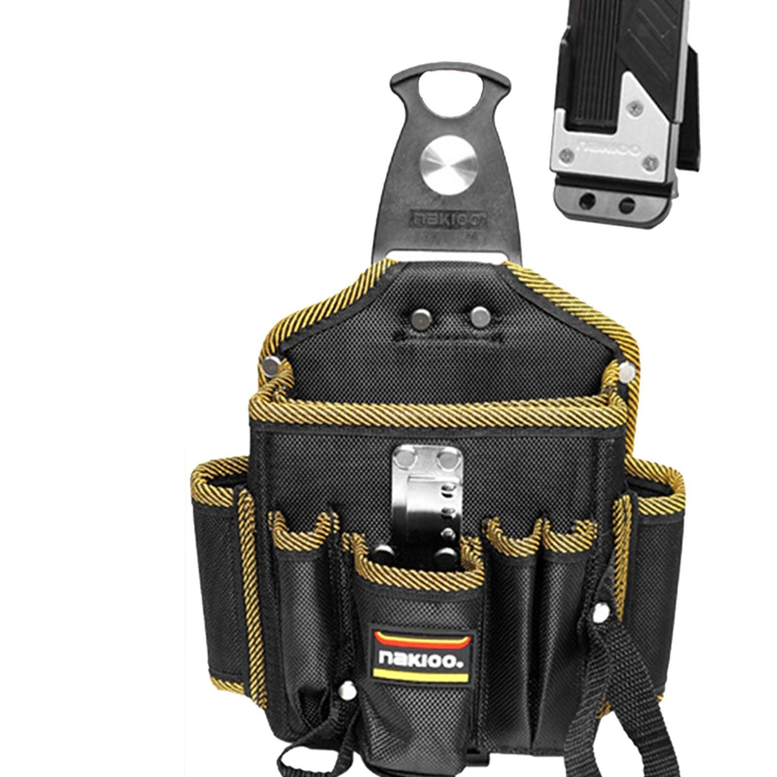 Tool Pouch with Belt Clip with Multiple Pockets Fast Installation Compact