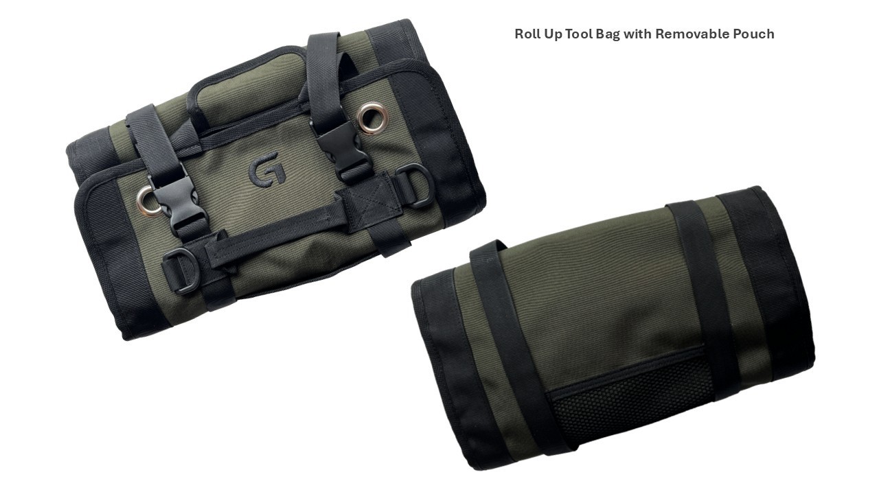 Roll up Tool Bag with Detachable Pouch