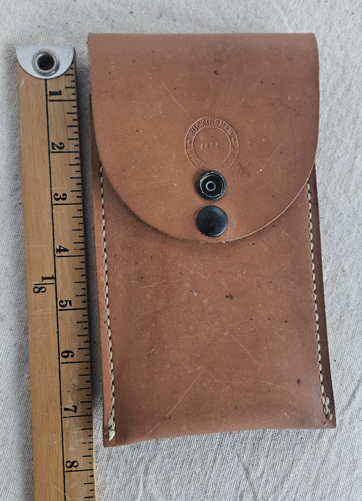Buckingham Binghamton NY Leather Tool Pouch Holster Holder Sheeth Model 4664