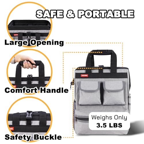 Backpack Tool Bag Padded Heavy Duty Electrician Plumber