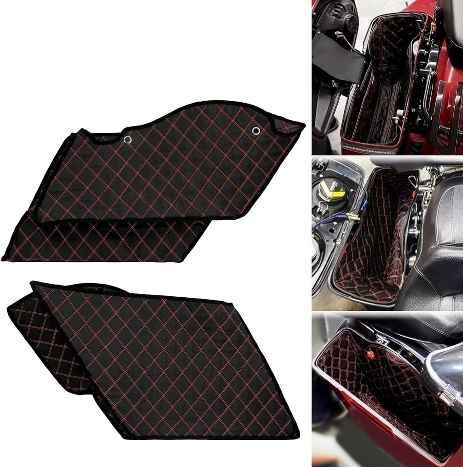Motorcycle Saddlebag Liners 5 Inch Stretched Bag Inserts Fits for Harley Touring