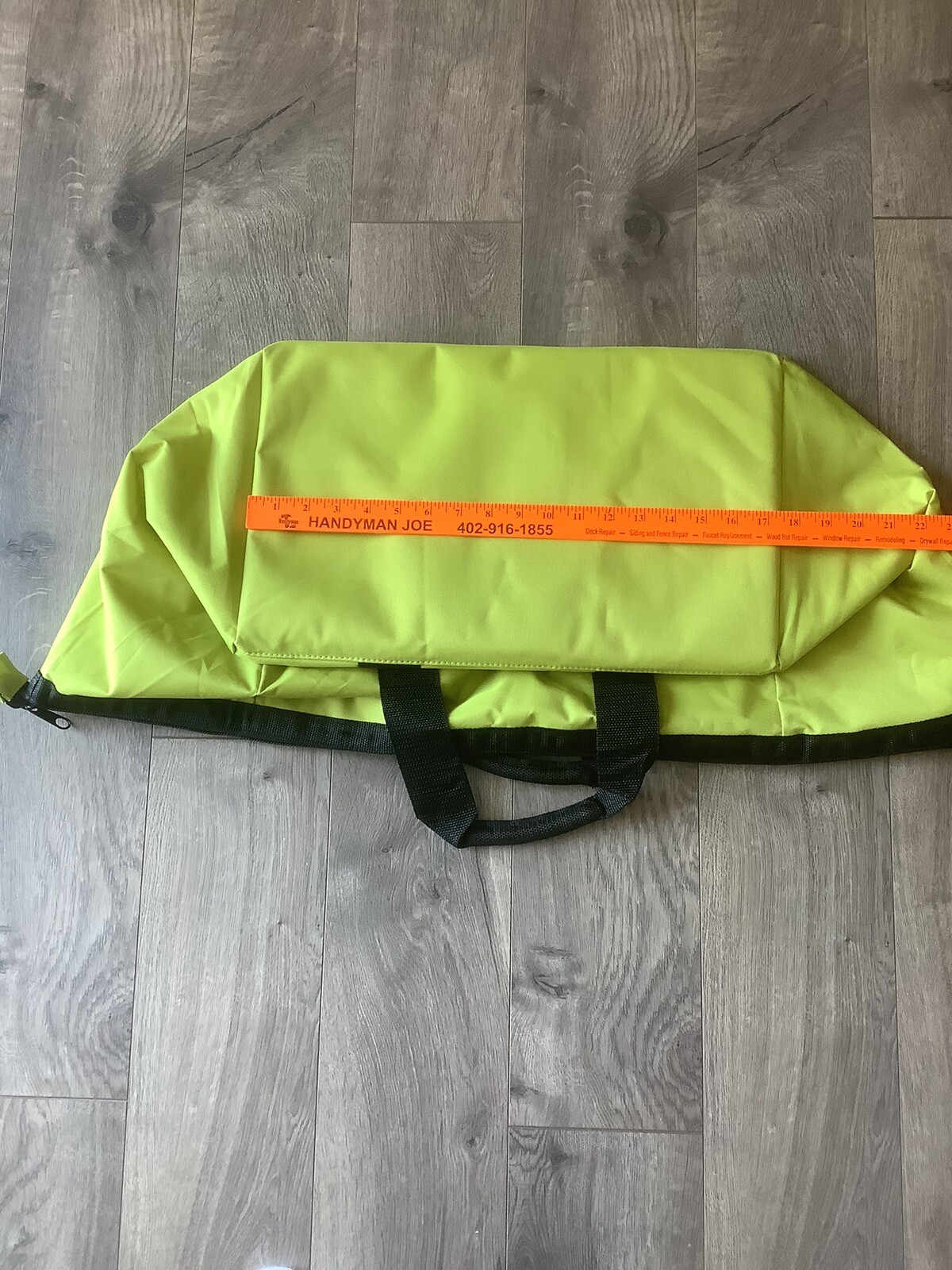 Ryobi 18X12X14 Contractors Heavy Duty Canvas Tool Bag Wide Mouth New (C1)