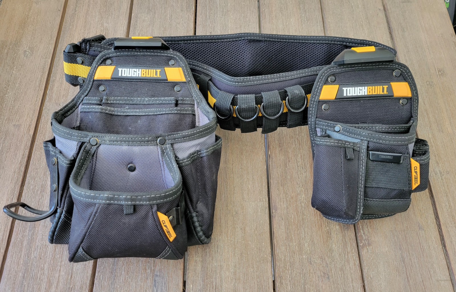 TOUGHBUILT 3 Piece Handyman Tool Belt Set Clip Tech TB-CT-111-CP