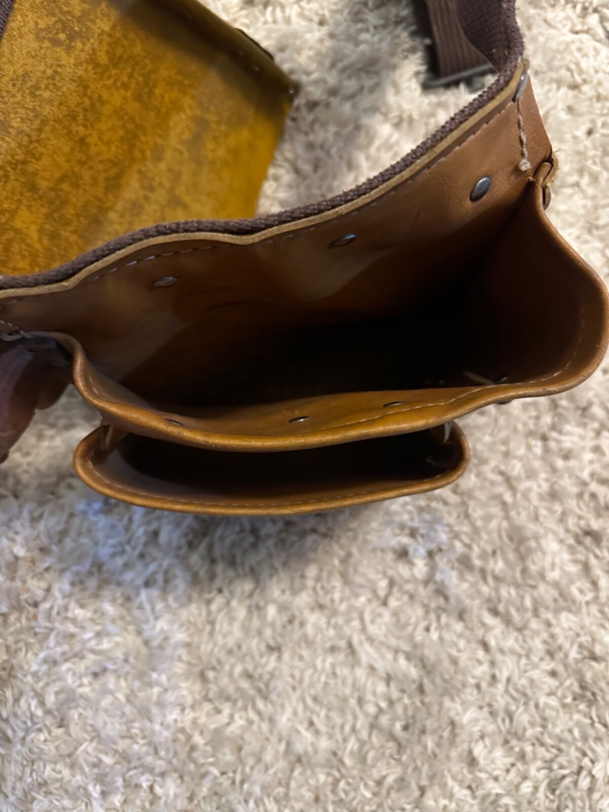 Leather Tool Belt measured belt as shown at 40 inches