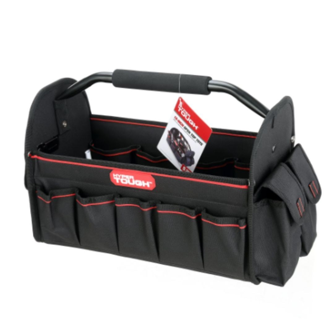 Hyper Tough 16-inch Open Top Tote with Soft Grip Handle TT30126D New