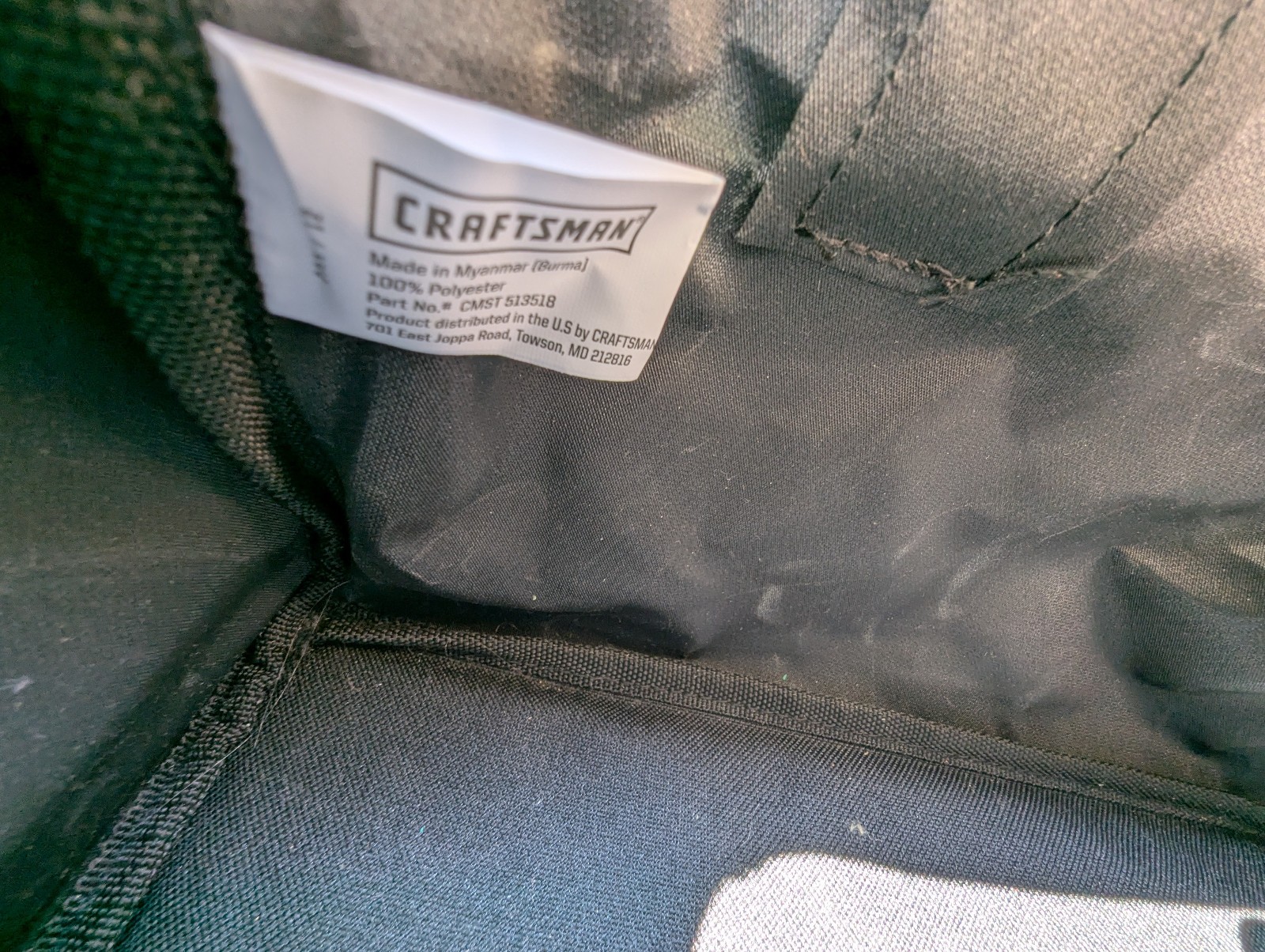 Craftsman two Widemouth Tool Bags NOS Black & Red (SEE PICS for SIZES) 1 L 1 S