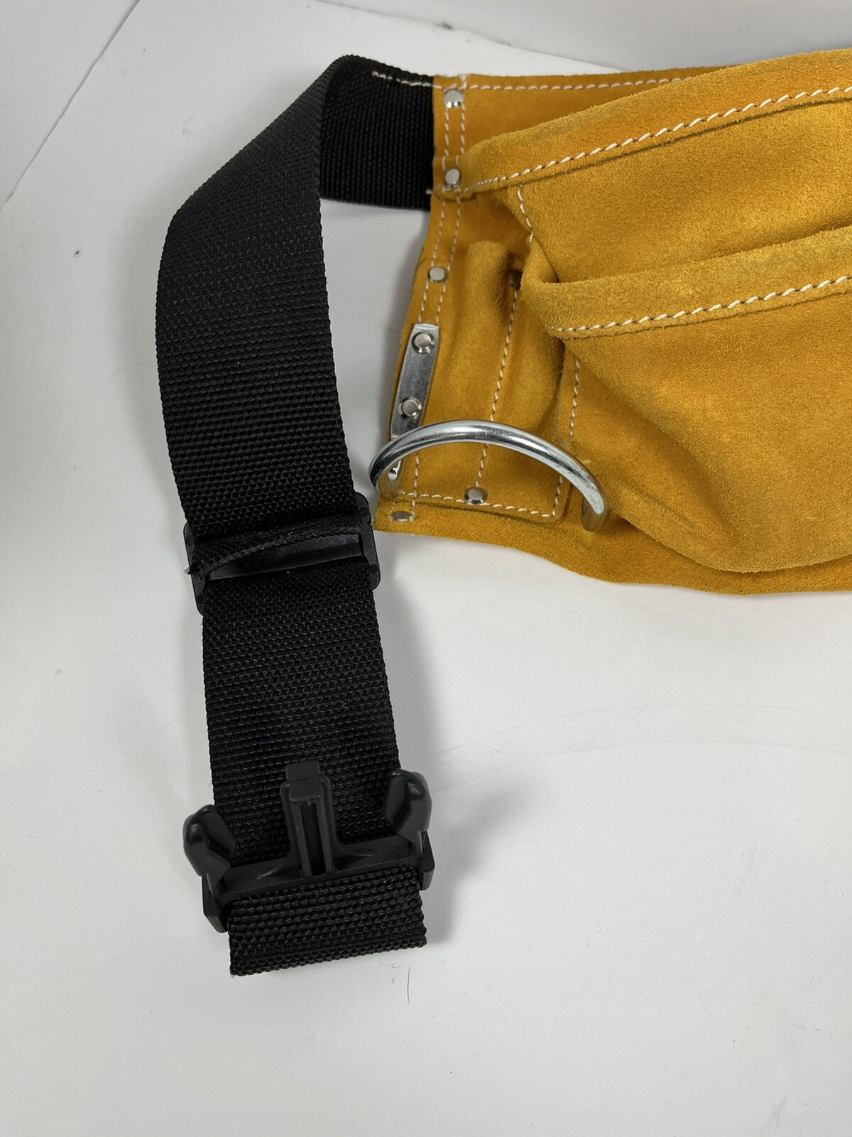 CLC SUEDE Tool Work Apron Belt 370X2 Hammer Loop 8 Pouches NWT NEW Suede Leather