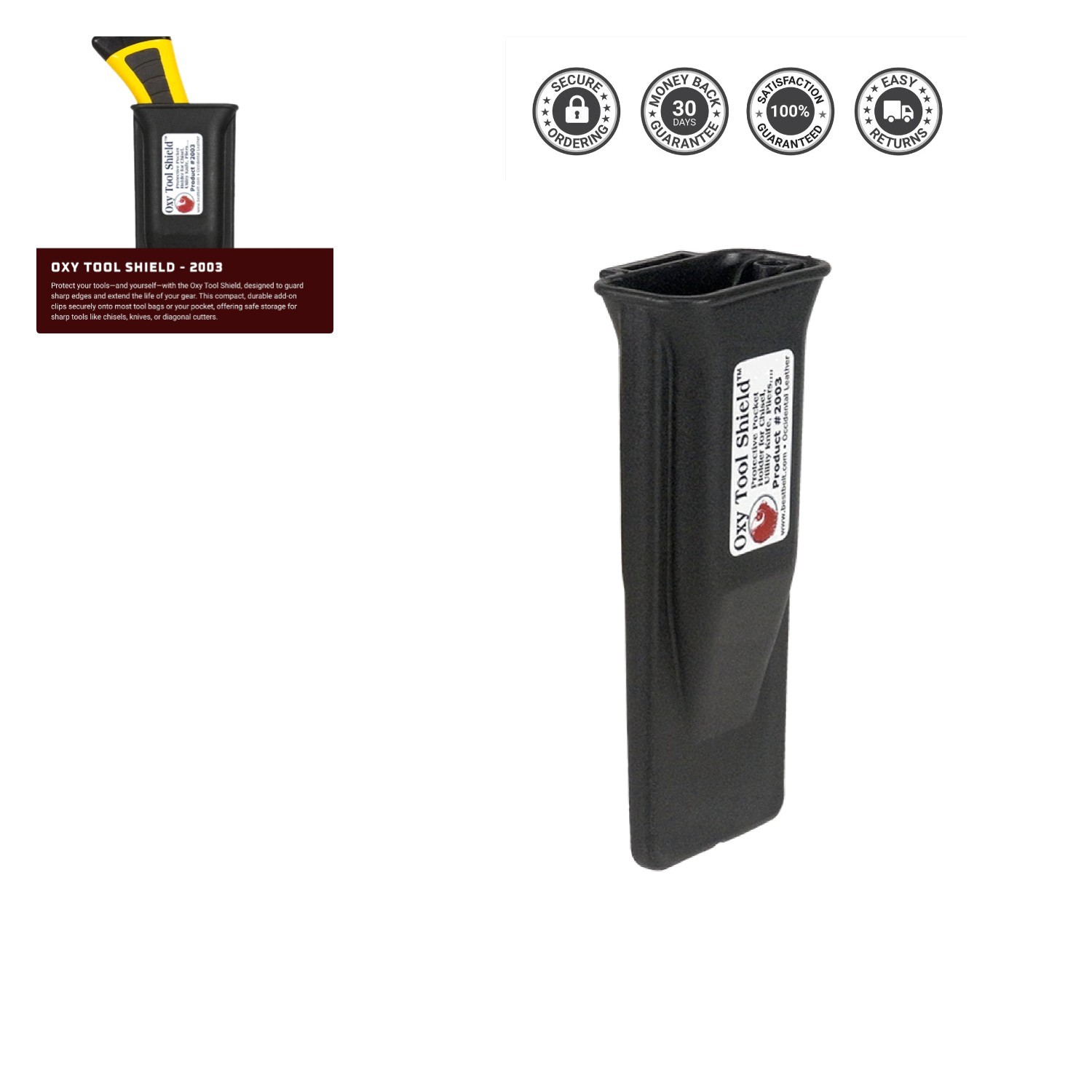 Versatile Oxy Tool Shield – 2-Pocket Tool Organizer for Safe Storage Anywhere