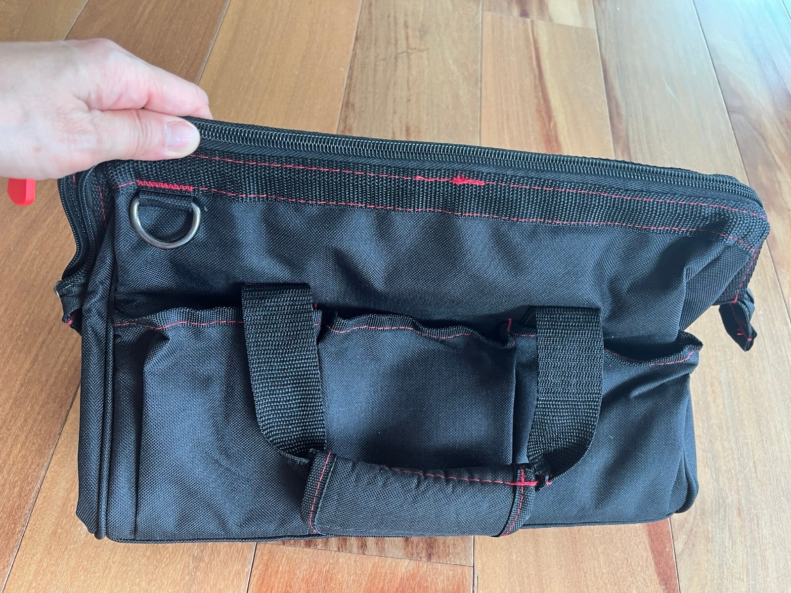 WORKPRO 15″ Zipper Wide Mouth Tool Storage Bag Case *EUC*