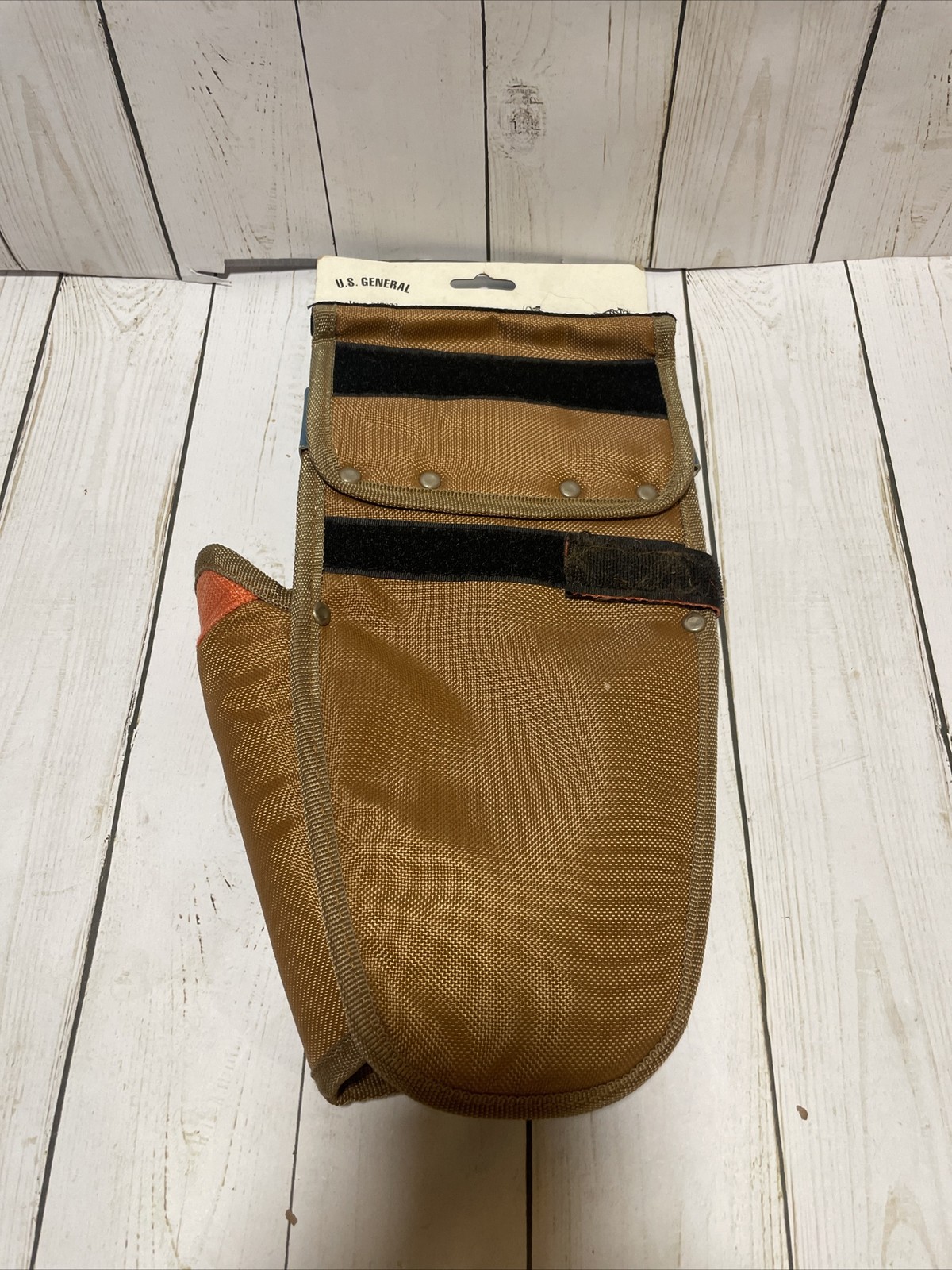 Brand New U.S General Heavy Duty Universal Drill Tool Holster Tan Belt Pouch.