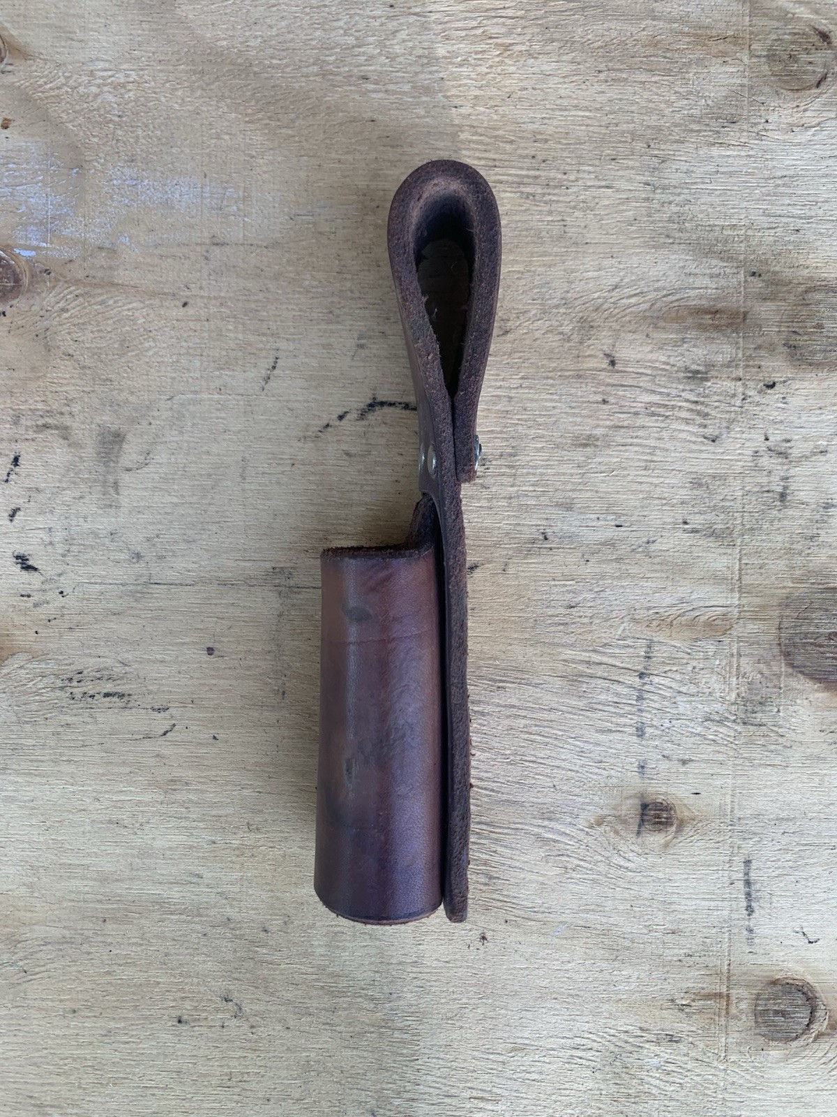 Leather Scaffold Ratchet Holder. 3/16” Thick Leather. Ratchet Not Included