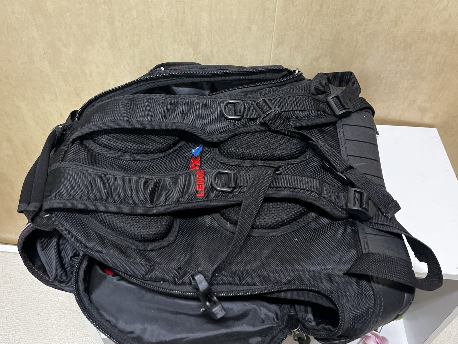 Lenox Tool Bag Backpack Multi Pocket Black Ballistic Nylon Rugged Heavy Duty