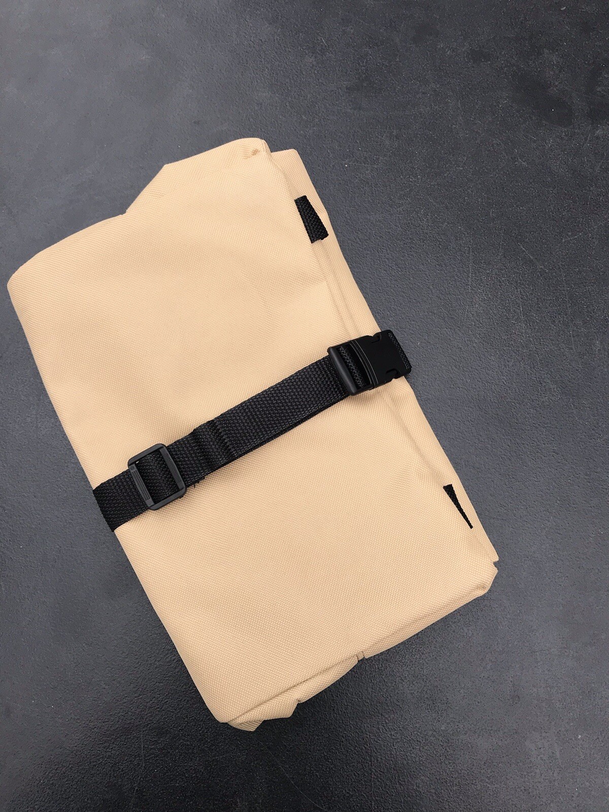 Khaki Multi-Purpose Tool Roll Up Bag Wrench Pouch Canvas Hang Organizer 5 Pocket