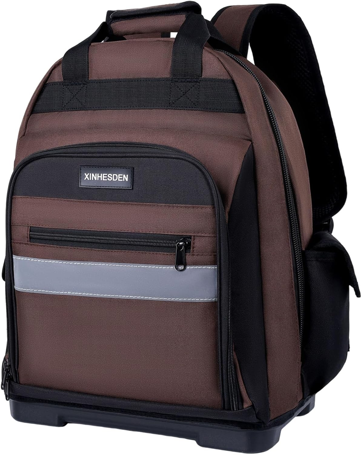 Tool Bag Backpack, Heavy Duty Tool Backpack Bag with Waterproof Molded Base, Ele