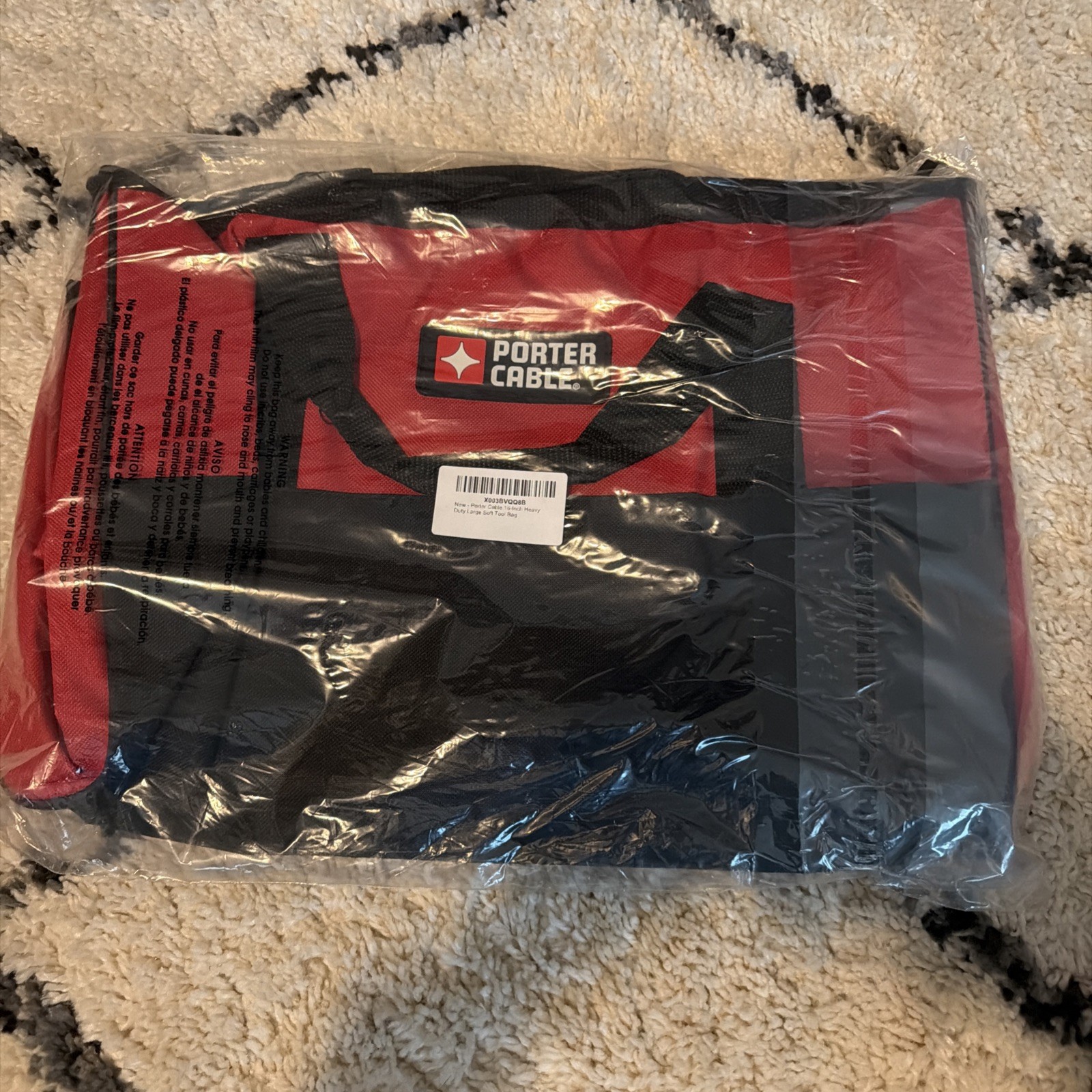 Porter Cable 15 In Heavy Duty Large Soft Tote Bag