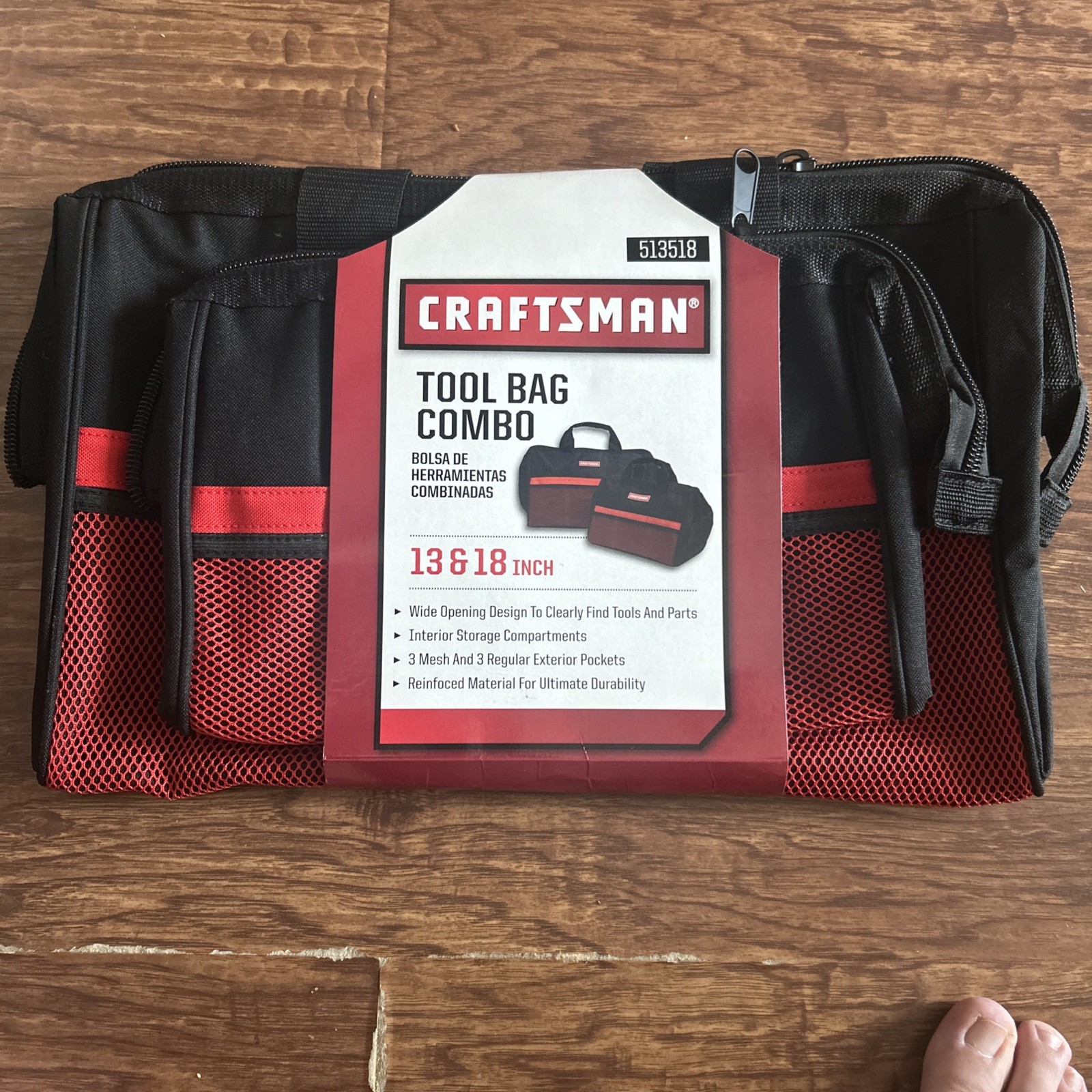 CRAFTSMAN® 2-Piece 13-Inch And 18-Inch Zippered Tool Bag Set (CMST513518)