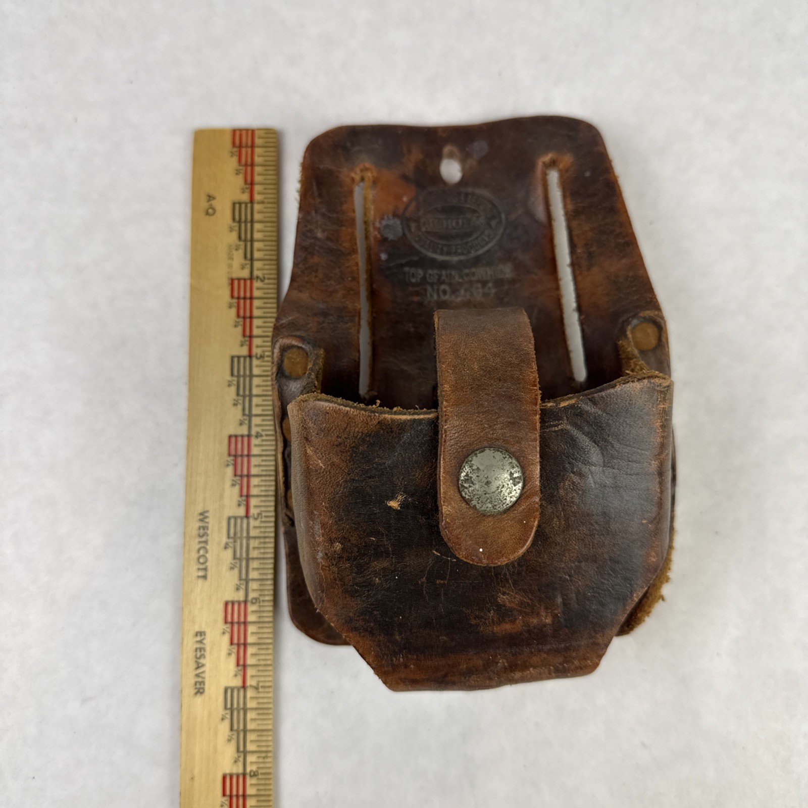 Nicholas Leather Cowhide 464 Large Tape Measure Pouch Holder Tool Belt Accessory