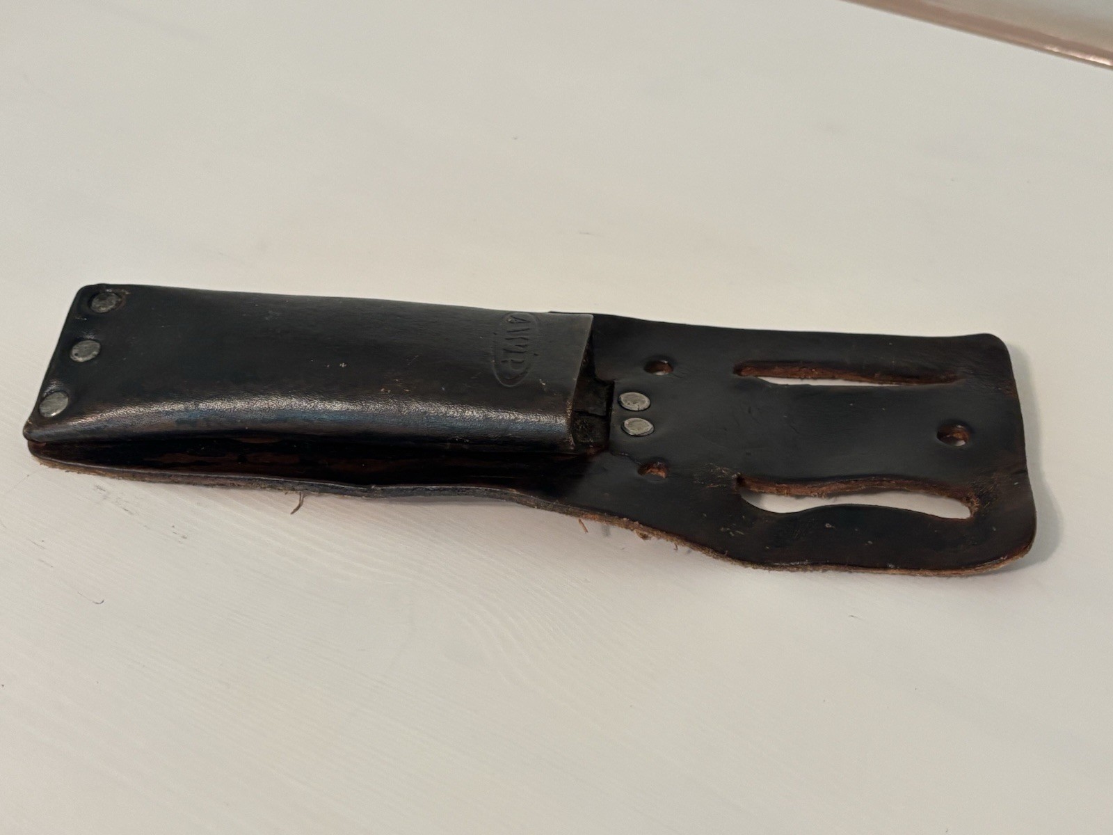 AWP Brown Leather Holder Utility Knives Pliers Belt Loop L-453