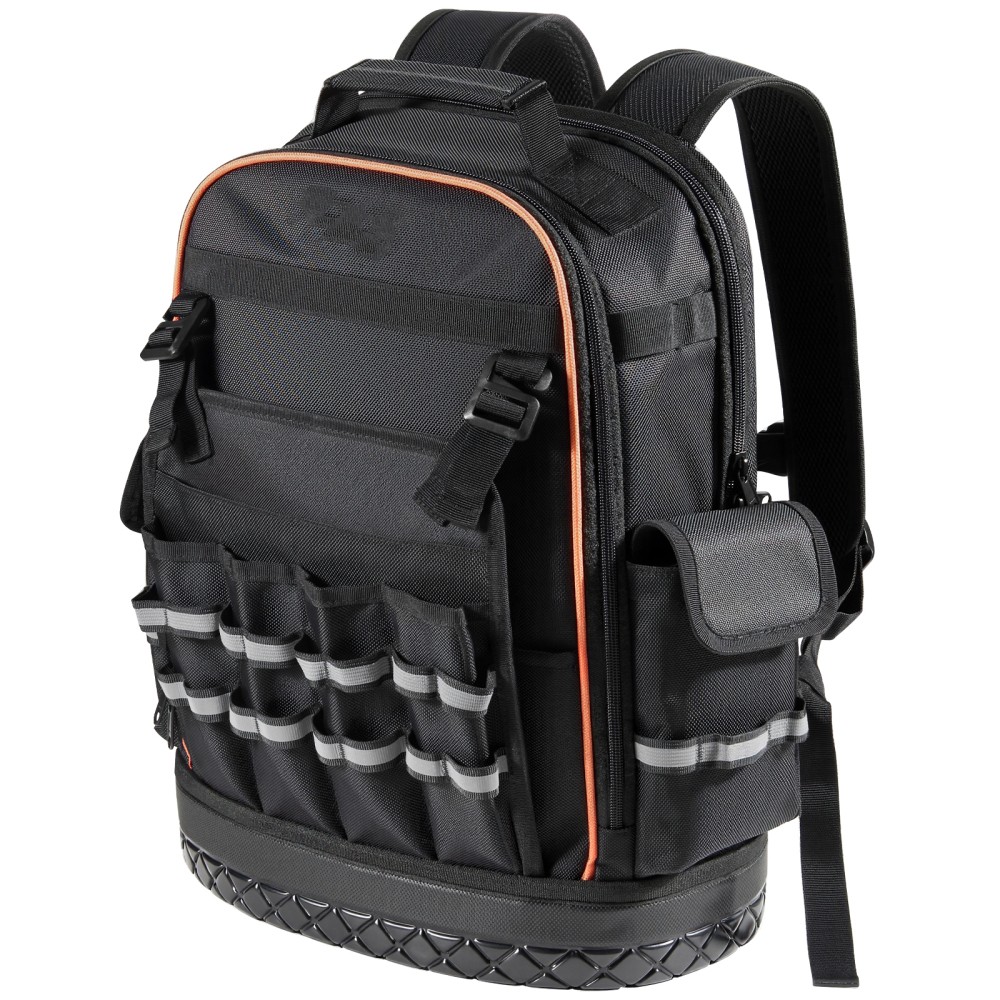 Tool Backpack 64 Pockets Tear-resistant Jobsite Organization Bag for Electrician