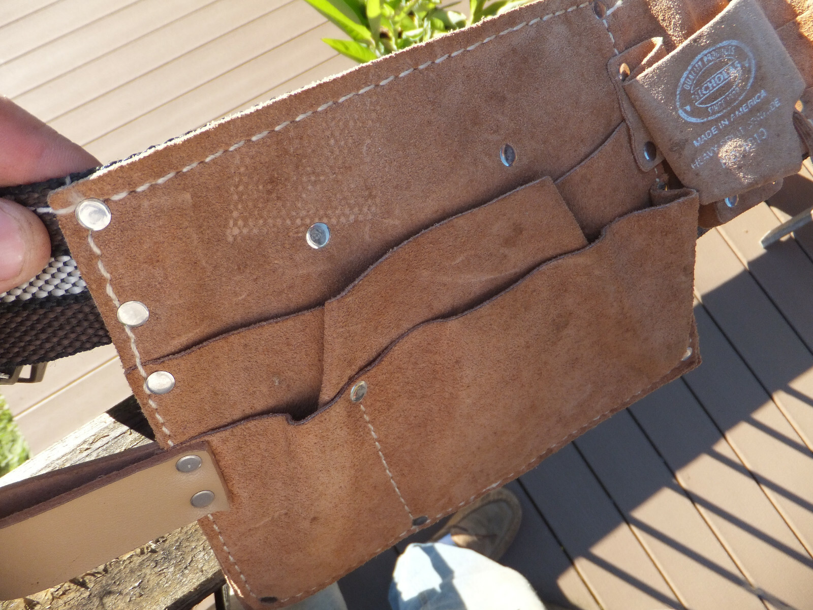 New Nicholas Heavy Split Cowhide Leather Carpenters Tool Apron Belt No 1910