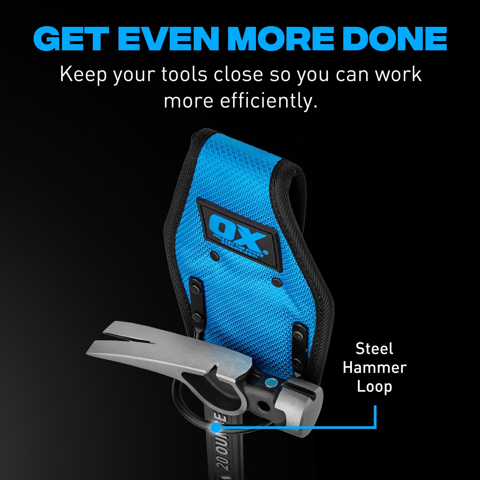 Tools Pro Dynamic Nylon Fixed Hammer Holder with Heavy Duty Stitching – UV an…