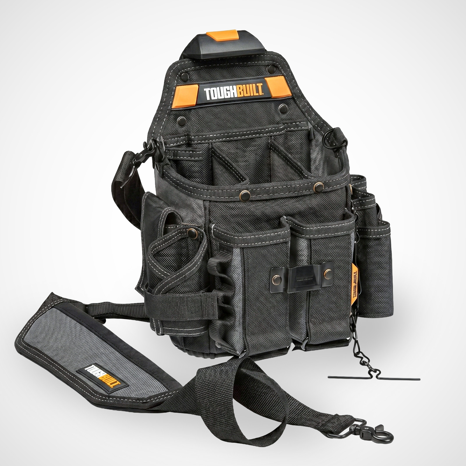 TOUGHBUILT TB-CT-114 Journeyman Electrician Pouch 21 Pockets w/ Shoulder Strap