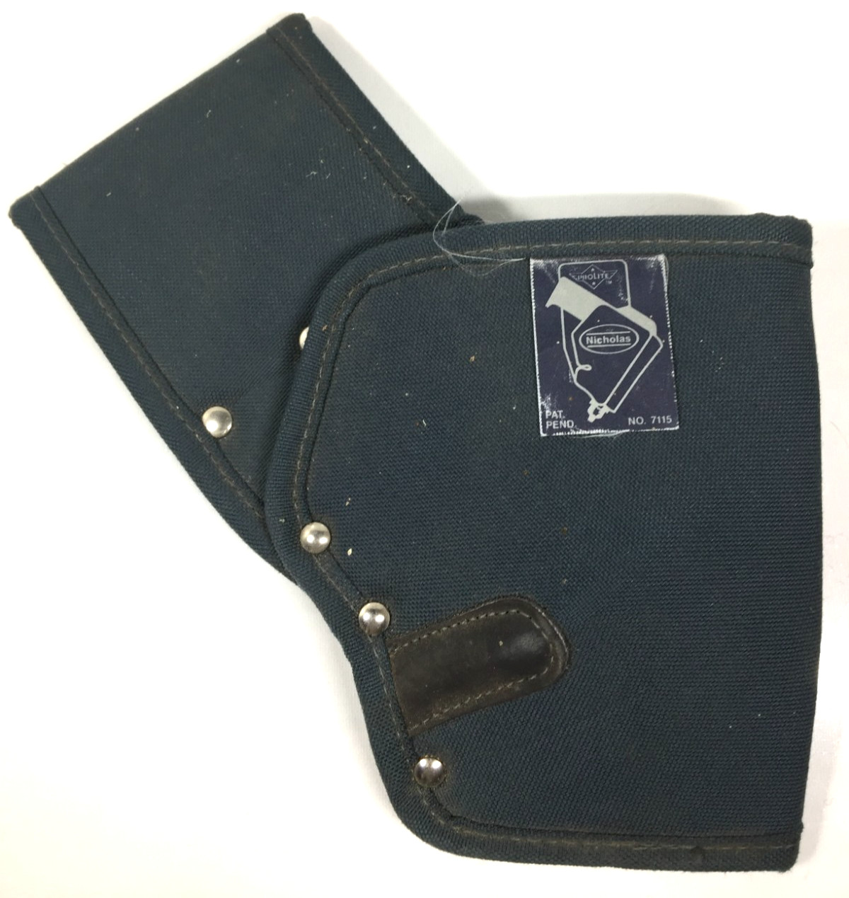 Vintage Nicholas Prolite Drill Holster For Belt Model # 7115 Nice Shape BLUE