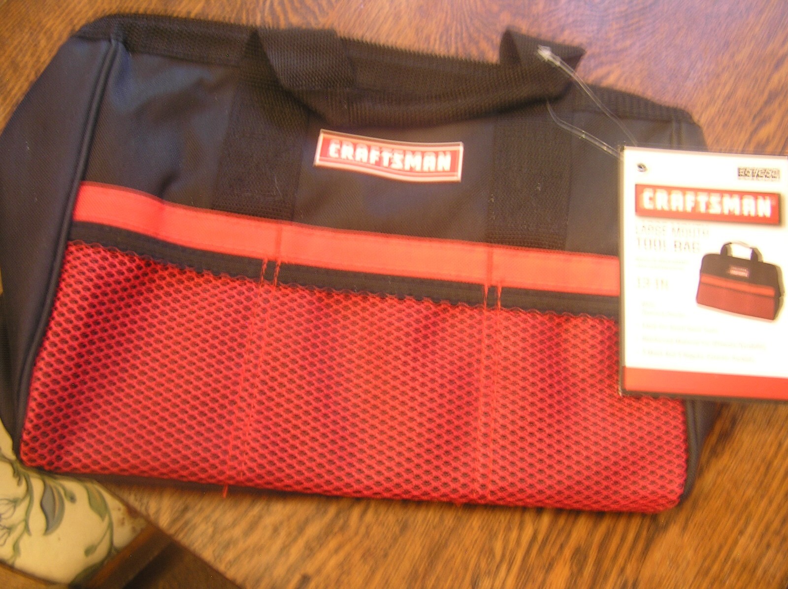 Craftsman 13″ LARGE MOUTH TOOL BAG # 9-37535 w/ 3 Mesh/3 Regular Pockets~~NWT!!