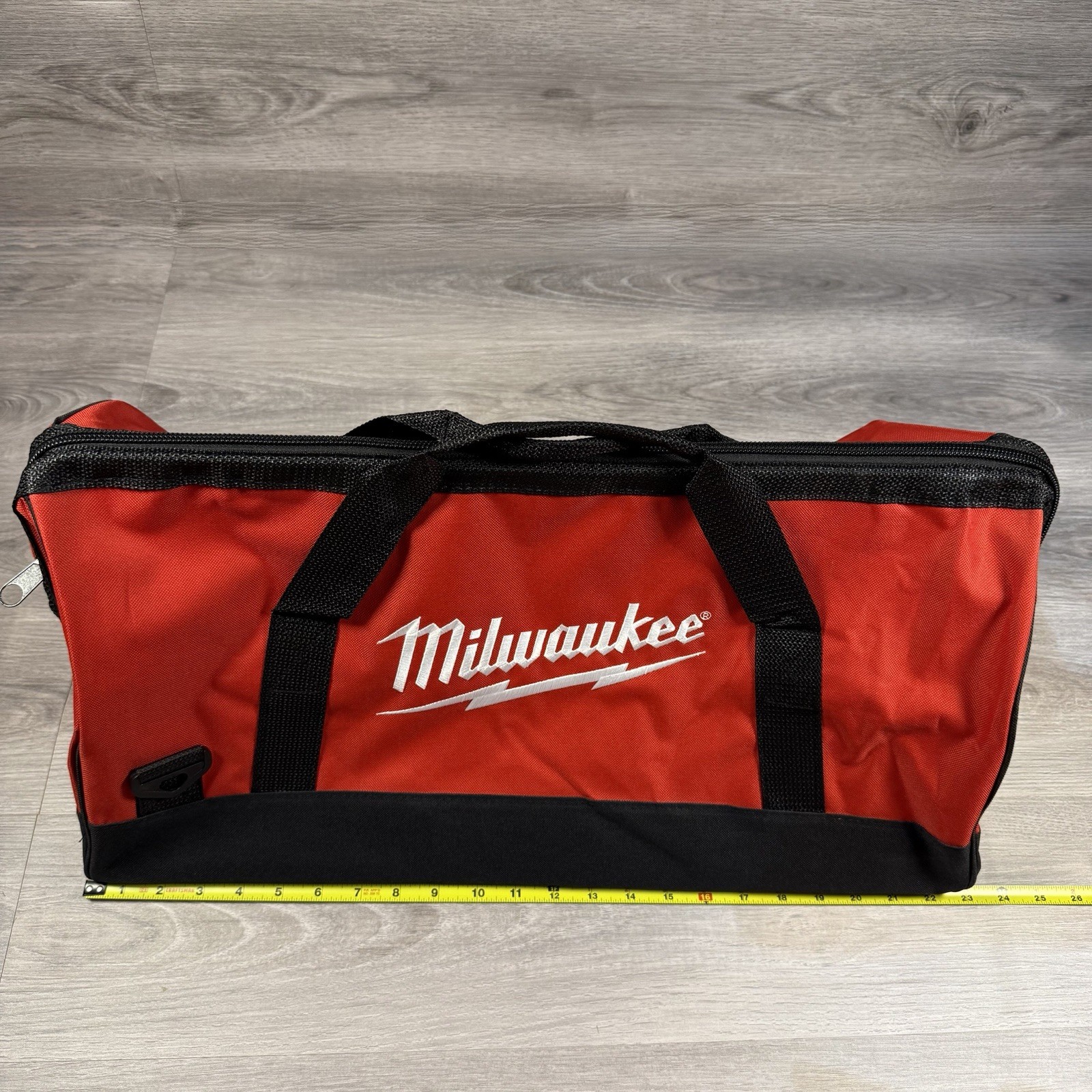 Milwaukee Heavy-Duty Tool Bag Canvas Red 23 x 12 x 12 inch Brand New