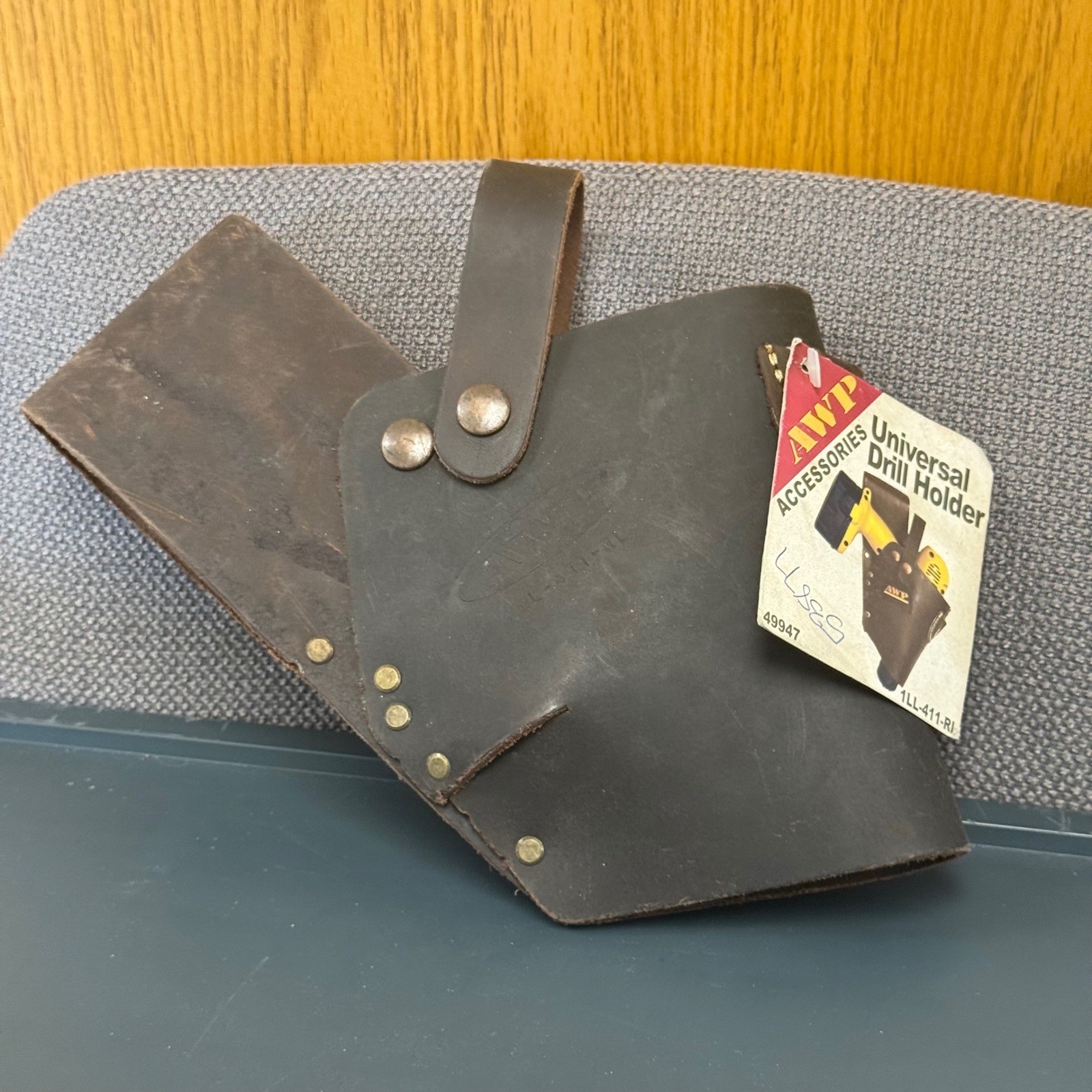 AWP Universal Drill Holder 1LL-411-RL Oil Tanned Leather Left Right Handed 49947