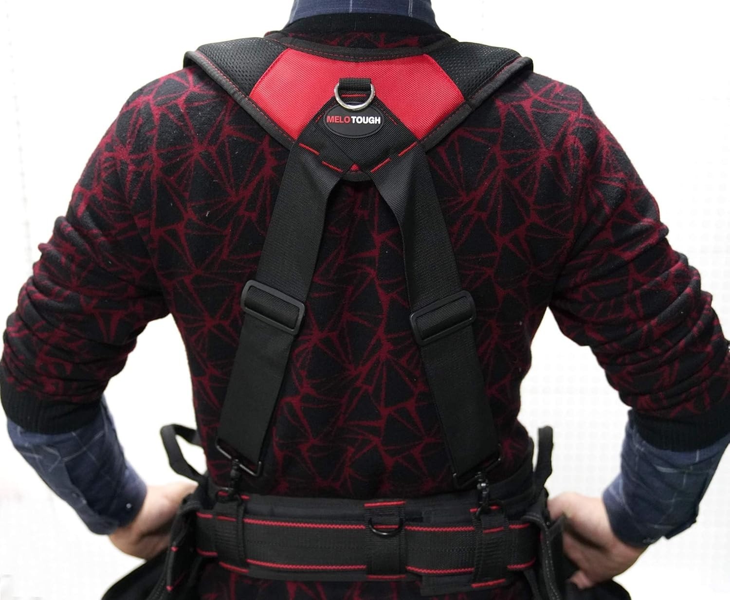 Durable Padded Work Suspenders with Magnetic Wristband
