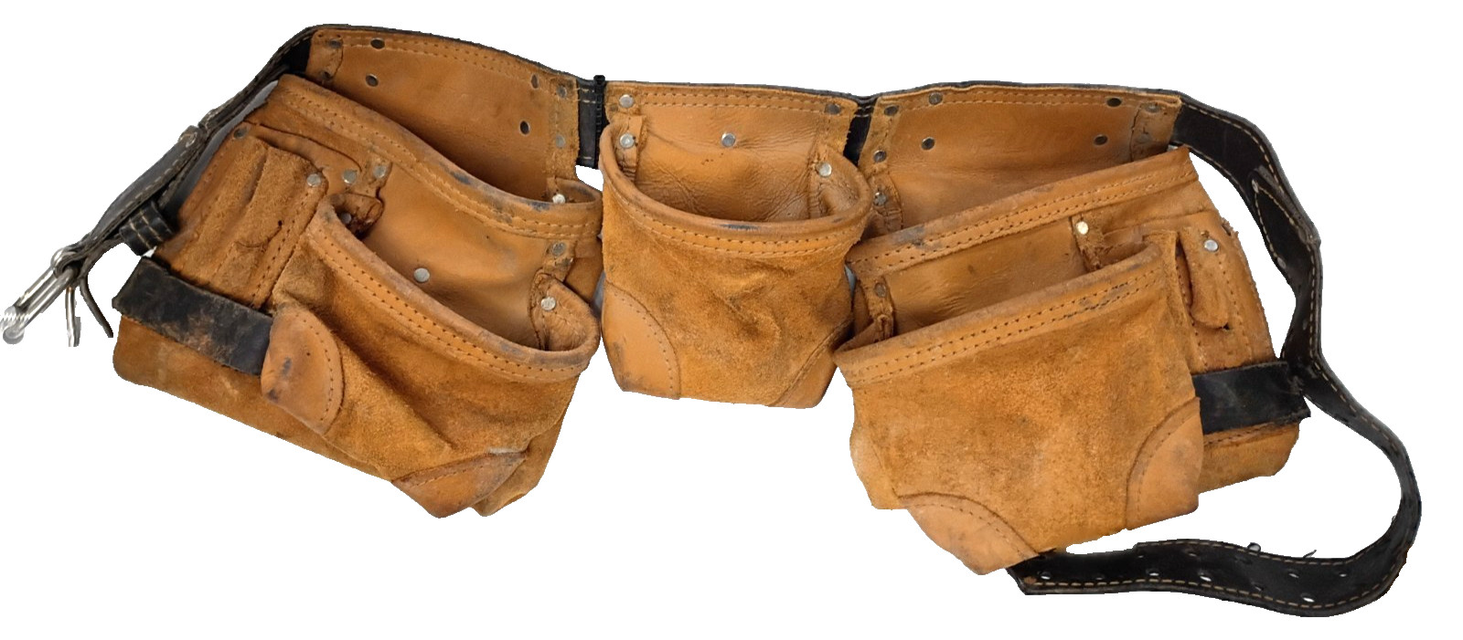 AWP LEATHER CONSTRUCTION GENERAL CONTRACTOR UTILITY TOOL BELT ADJUSTABLE