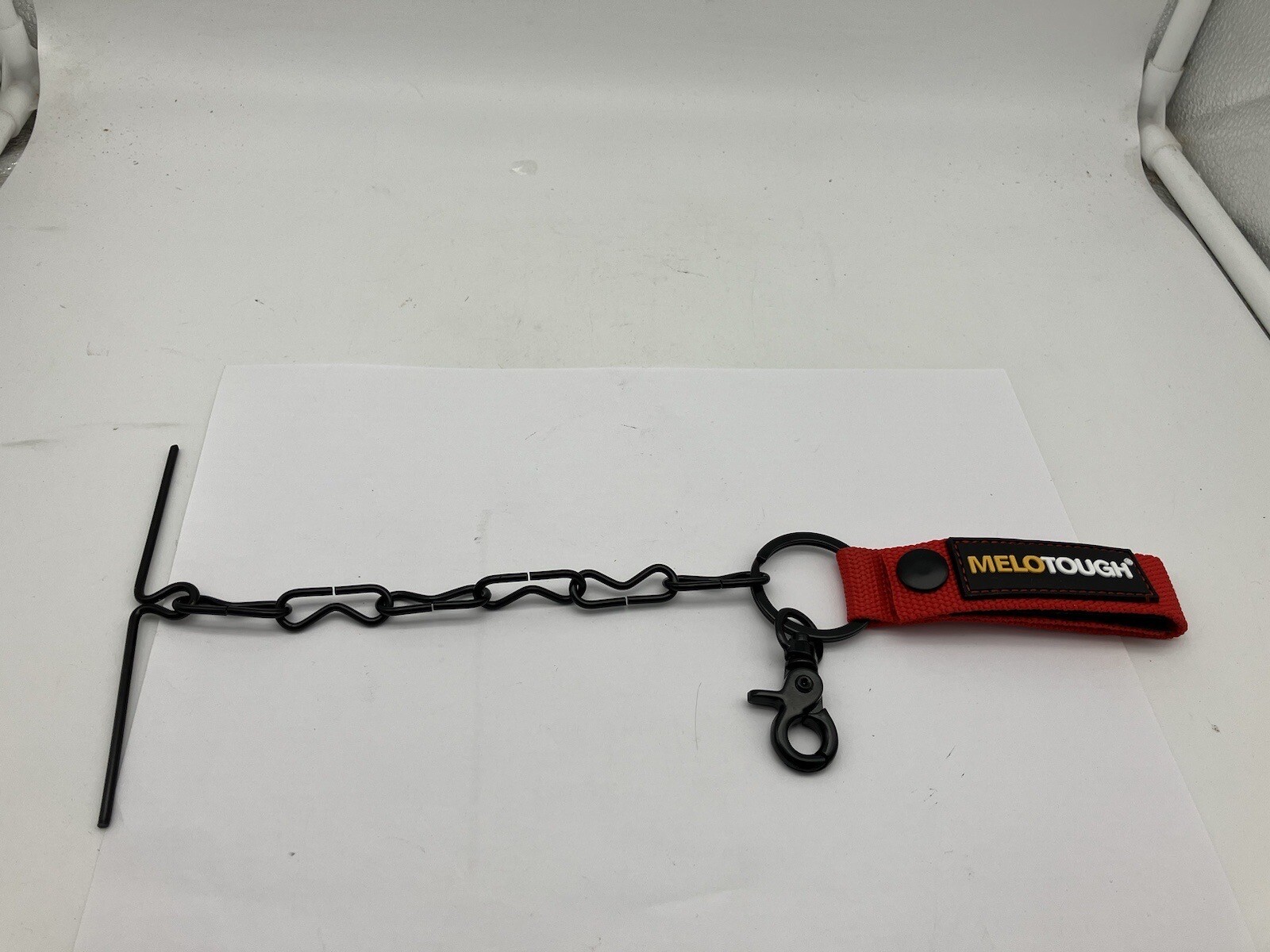 Tape Thong for Tool Belt Or Bag Electricians Tape Holder Chain Red Belts To 2.5″