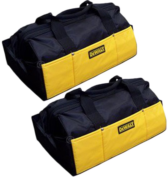 (2-Pack) Dewalt Geuine OEM 19x11x11 Ballistic Nylon Tool Bags DCK019-2PK
