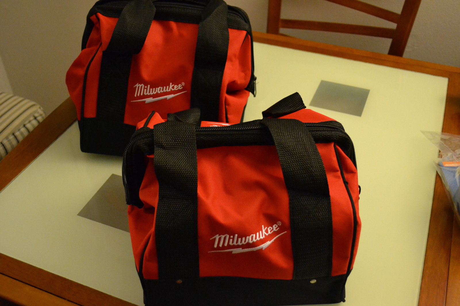 2 New 11″ x 9″ x 7″ Milwaukee Heavy Duty Tool bag for M12 M18 2 tool 12v 18v