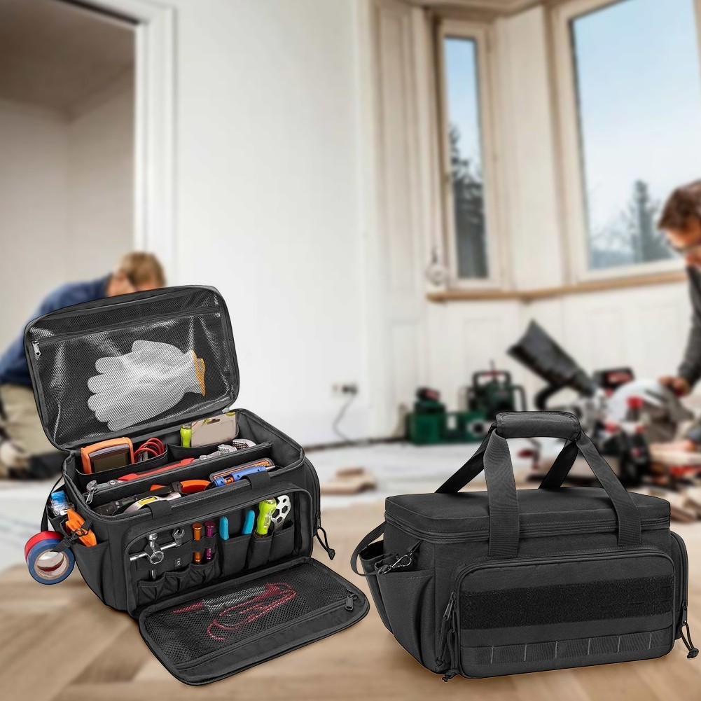 Waterproof Barber Carrying Bag with Multiple Compartments and Ergonomic Handle