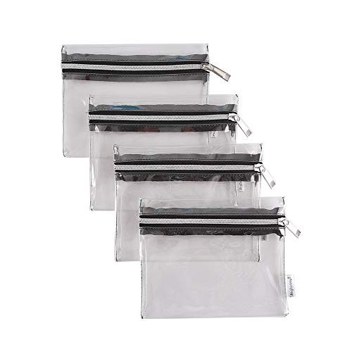 Clear Vinyl Zipper Multi-purpose Waterproof Office Organizers – Small