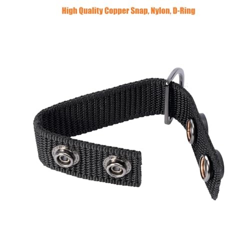 Duty Belt Suspenders Loop 2.25 inch(4 PCS) Black Ballistic Nylon Universal Fit