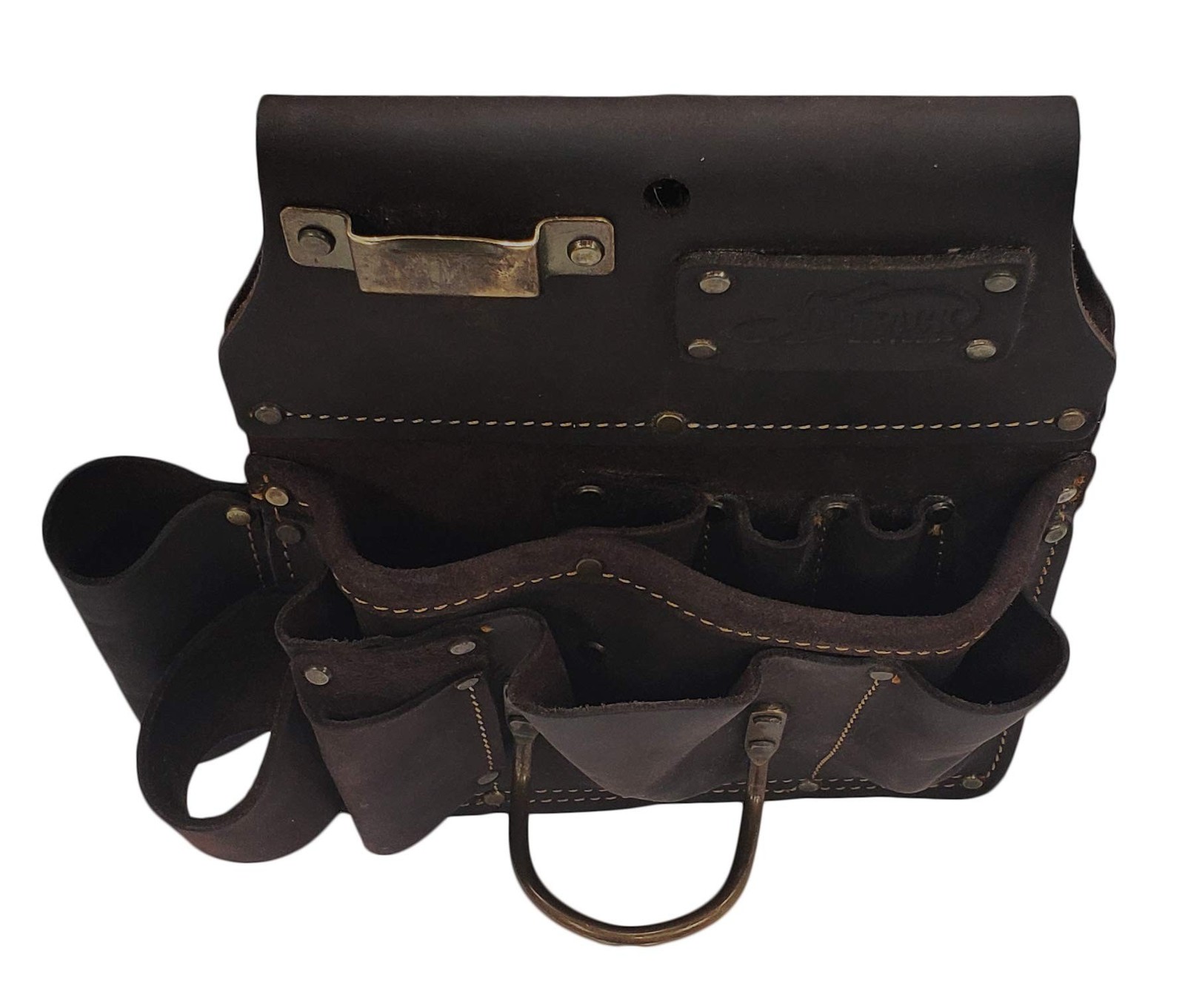 Ox Pro Full Grain Leather Tool Pouches – Made with Double Stitching and Rivet…