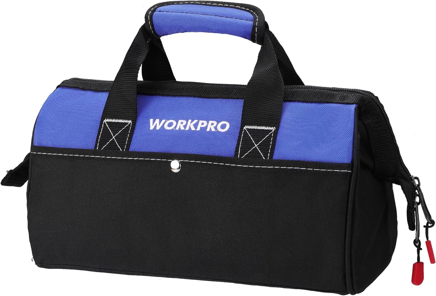 WORKPRO 13-Inch Tool Bag Wide Mouth Tool Tote Bag Tool Storage Bag Blue/Pink NEW