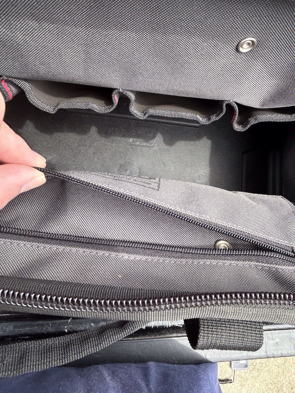 Stanley FatMax Technician Tool Bag Heavy Duty Hard Base Organizer