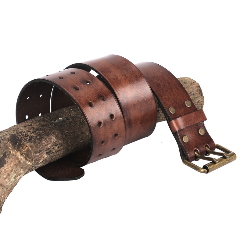TOURBON Leather Tool Workshop Belt 2in Wide Holster Hold Rig Belt-Special Offer