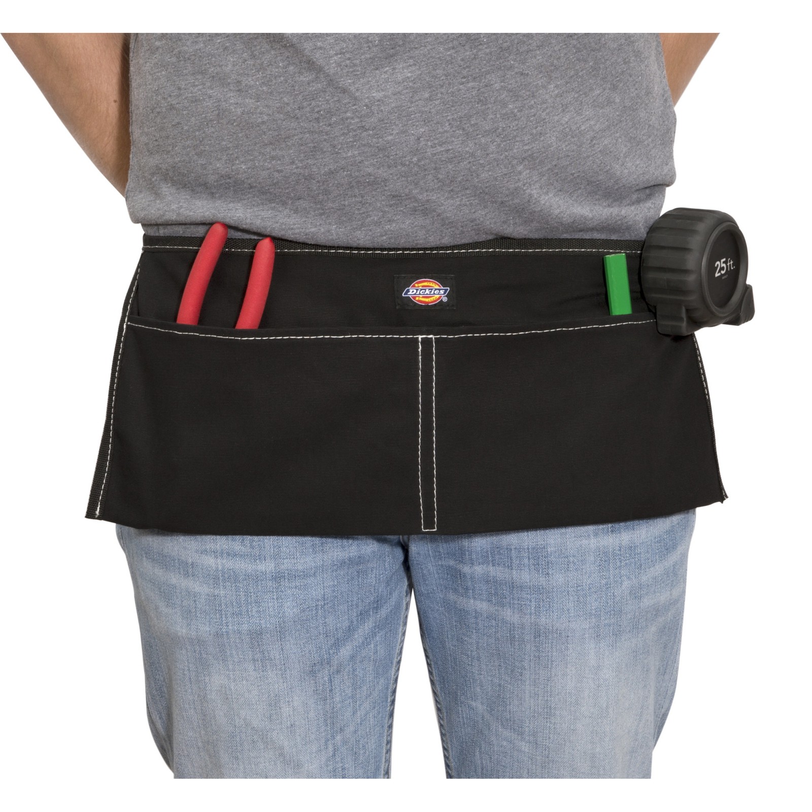 Canvas Work Apron with Drawstring Closure 2 Pocket Black Dickies 57078
