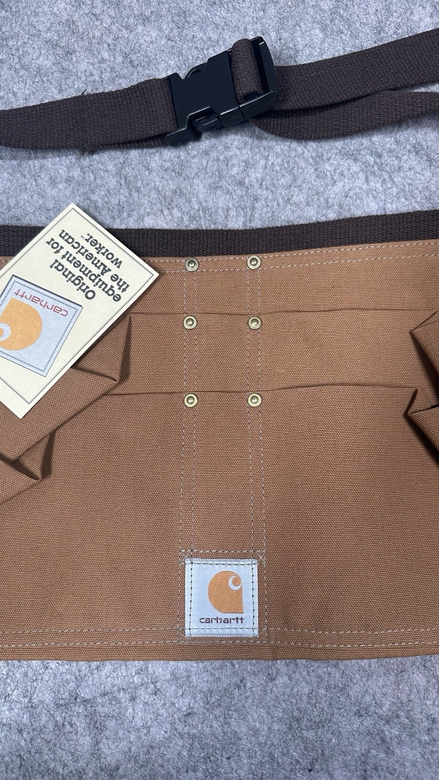 Vintage Carhartt Men’s Firm Duck Waist Apron Brown L/XL A09