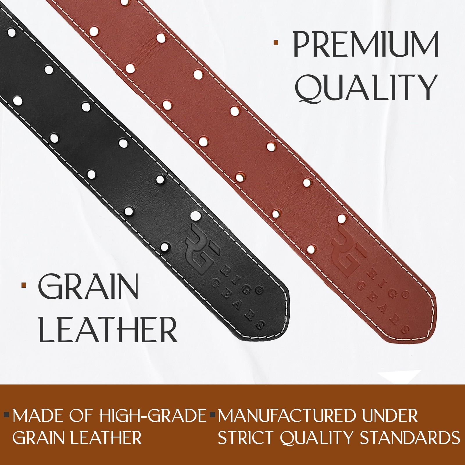 Mens Grain Leather Tool Belt 3 Inch Multipurpose Padded 3449 Inch